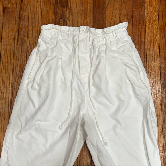 Free people Margate paper bag white pants M - Picture 5 of 12